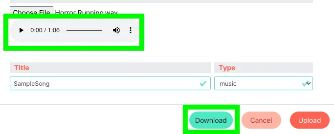 Screenshot: the intro node where sound may not play on the first step.